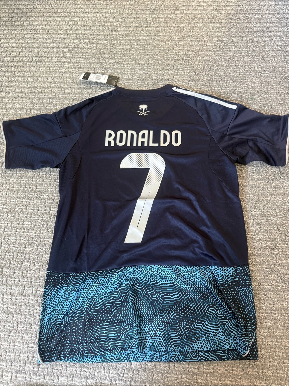 adidas Ronaldo #7 Men's Soccer Jersey - Navy/Teal